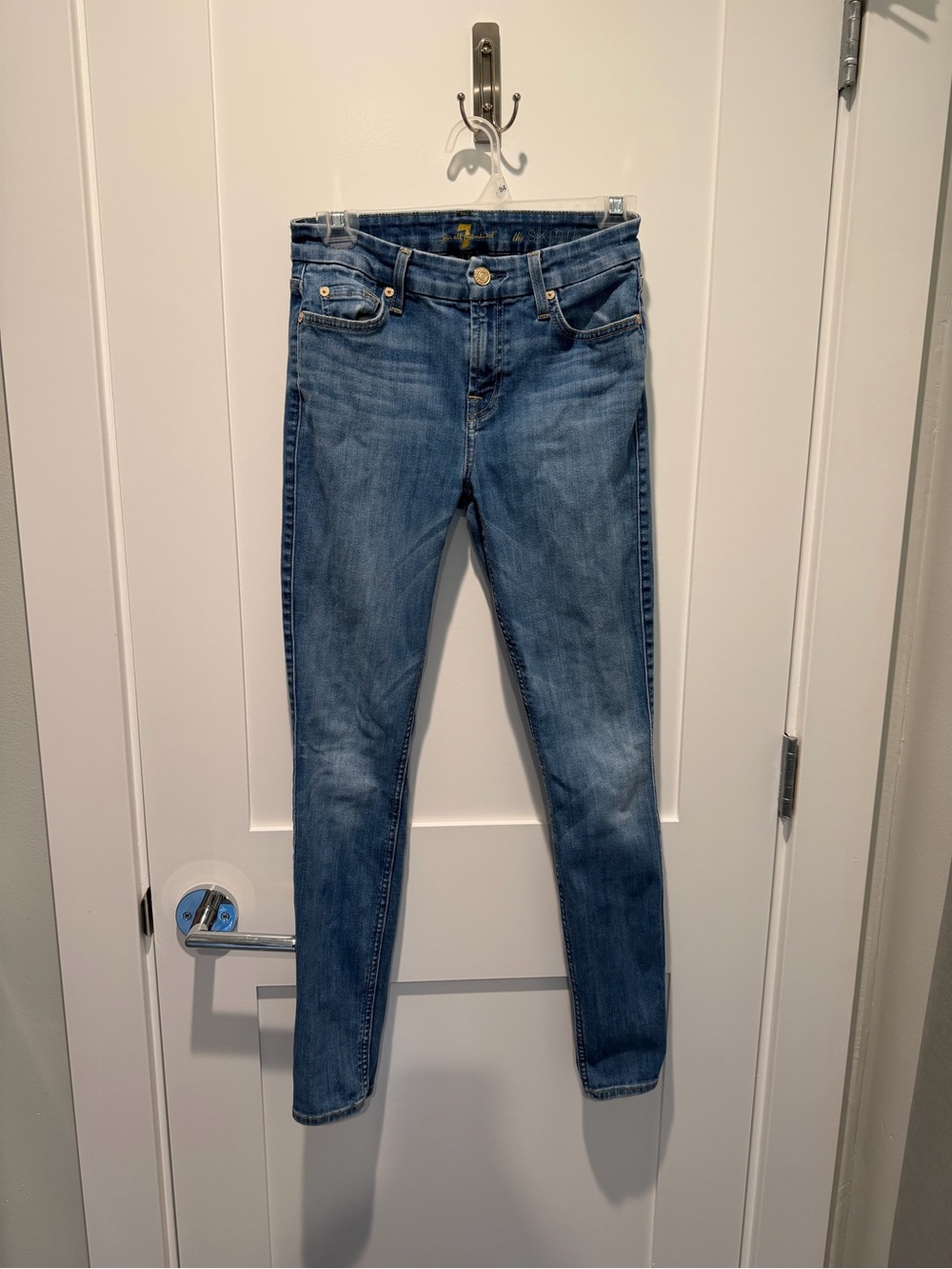 7 For All Mankind Women's Skinny Jeans - Medium Blue Wash